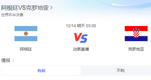 阿根廷vs克罗地亚赛事预测